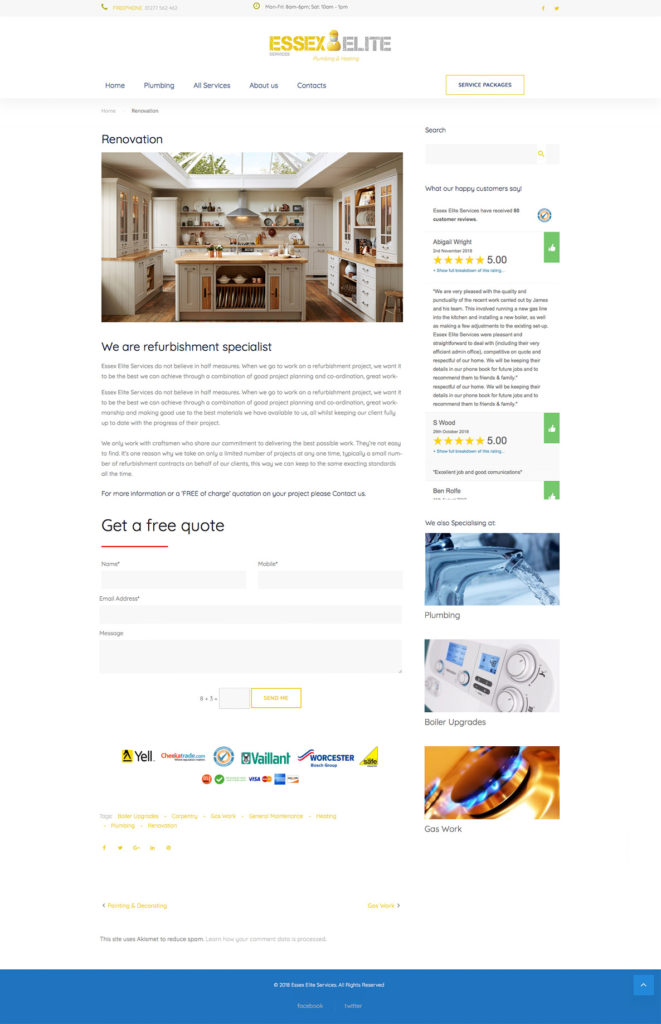 WordPress Website Design Agency Chelmsford Essex London